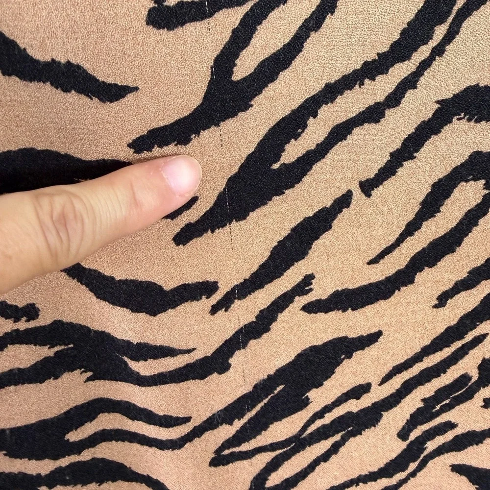 Reformation‎ Animal Print Midi Dress Bodycon Size 0 Sexy Slit 90s Chic It Girl